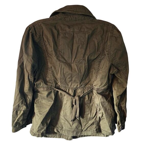 Abercrombie & Fitch Women's Military Green Shacket Jacket Large - Picture 2 of 5